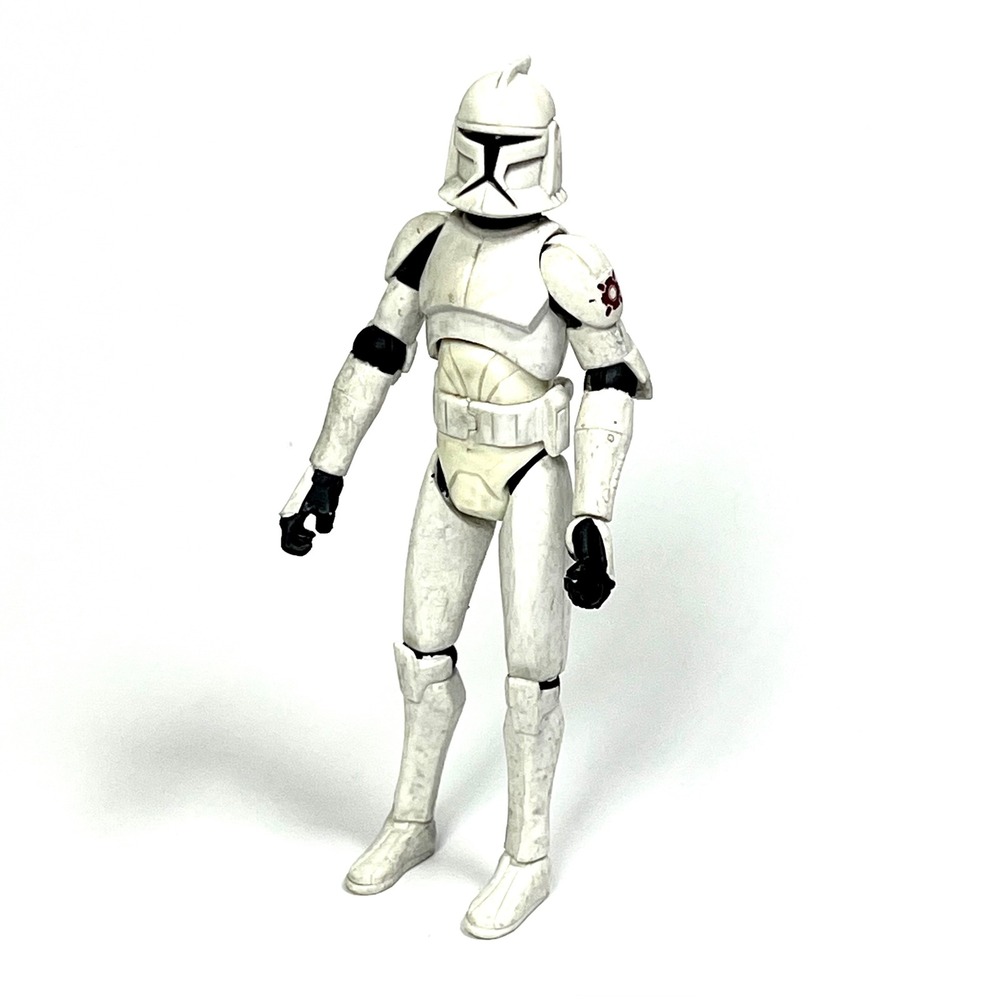 Star Wars Attack of the Clones Deluxe Clone Trooper Speeder Bike Figure Hasbro
